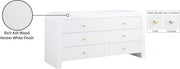 Artisto Ash Veneer Dresser in White - 888White-D