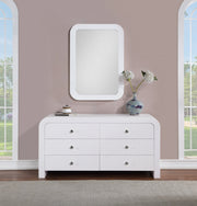 Artisto Ash Veneer Dresser in White - 888White-D