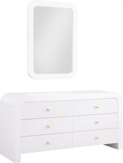 Artisto Ash Veneer Dresser in White - 888White-D