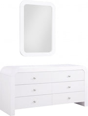 Artisto Ash Veneer Dresser in White - 888White-D