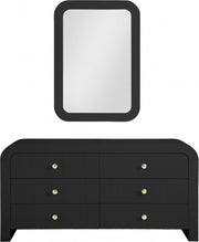 Artisto Ash Veneer Framed Mirror in Black - 888Black-M
