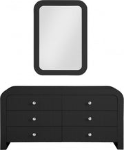 Artisto Ash Veneer Framed Mirror in Black - 888Black-M