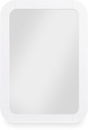 Artisto Ash Veneer Framed Mirror in White - 888White-M