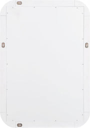 Artisto Ash Veneer Framed Mirror in White - 888White-M