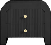 Artisto Ash Veneer Nightstand in Black - 888Black-NS