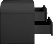 Artisto Ash Veneer Nightstand in Black - 888Black-NS