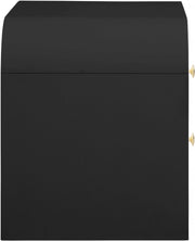Artisto Ash Veneer Nightstand in Black - 888Black-NS