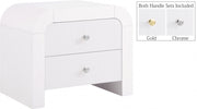 Artisto Ash Veneer Nightstand in White - 888White-NS