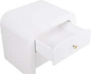Artisto Ash Veneer Nightstand in White - 888White-NS