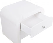 Artisto Ash Veneer Nightstand in White - 888White-NS