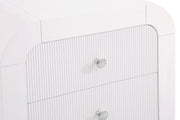 Artisto Ash Veneer Nightstand in White - 888White-NS