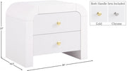 Artisto Ash Veneer Nightstand in White - 888White-NS