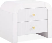 Artisto Ash Veneer Nightstand in White - 888White-NS