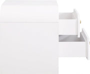Artisto Ash Veneer Nightstand in White - 888White-NS
