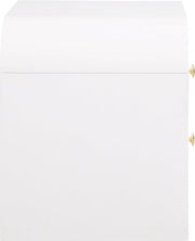 Artisto Ash Veneer Nightstand in White - 888White-NS