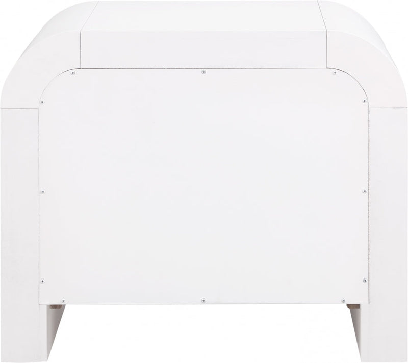 Artisto Ash Veneer Nightstand in White - 888White-NS