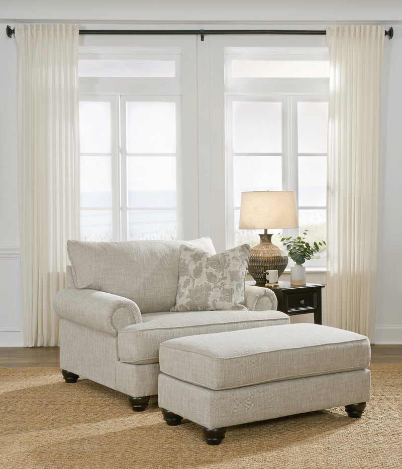 Asanti Chair and Ottoman in Fog - PKG012988
