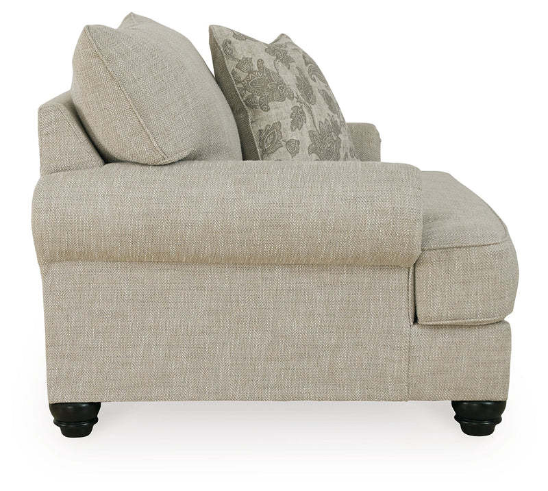 Asanti Chair and Ottoman in Fog - PKG012988