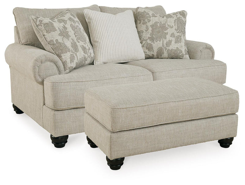 Asanti Fog Loveseat and Ottoman - 13201U5