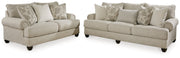 Asanti Sofa and Loveseat in Fog - PKG012989