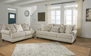 Asanti Sofa and Loveseat in Fog - PKG012989