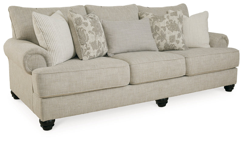Asanti Sofa and Loveseat in Fog - PKG012989