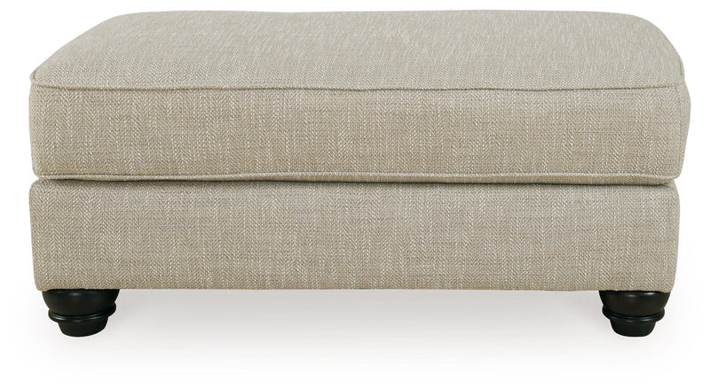 Asanti Sofa, Loveseat, Chair and Ottoman in Fog - PKG012990