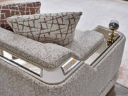 Asel 4-pieces (Four Seat Sofa & Sofa & 2 Chair) Livingroom in Cream - 200-SAN-ASE-CRE-4311