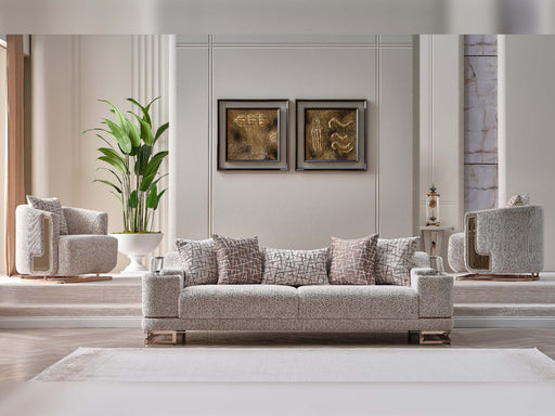 Asel Stationary Sofa in Cream - 200-SAN-ASE-CRE-3