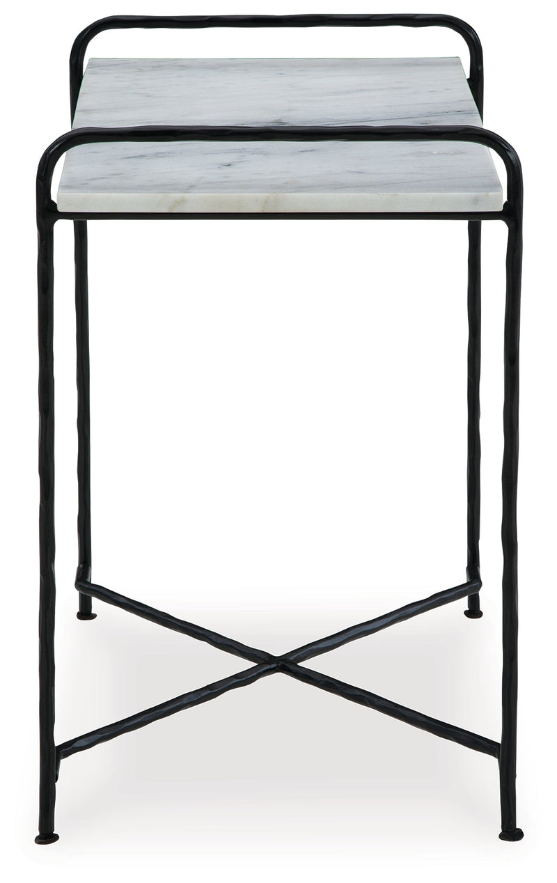 Ashber White/Black Accent Table - A4000609