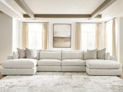 Ashbourne Estate Snowstone 4-Piece Double Chaise Sectional - PC66004S9