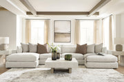 Ashbourne Estate Snowstone 4-Piece Double Chaise Sectional - PC66004S9