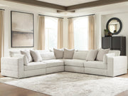 Ashbourne Estate Snowstone 5-Piece Sectional - PC66004S17