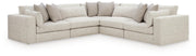 Ashbourne Estate Snowstone 5-Piece Sectional - PC66004S17