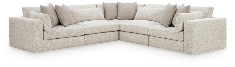 Ashbourne Estate Snowstone 5-Piece Sectional - PC66004S17