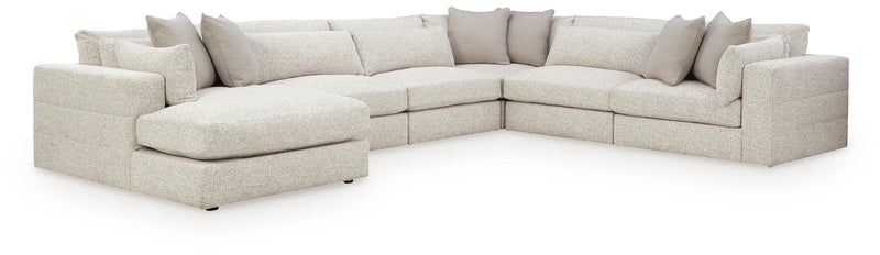 Ashbourne Estate Snowstone 6-Piece Sectional with Chaise - PC66004S14