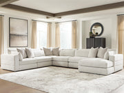 Ashbourne Estate Snowstone 6-Piece Sectional with Chaise - PC66004S15