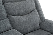 Ashbrook - Charcoal Manual Recliner Loveseat with Storage Console and Cup Holder - L623-L