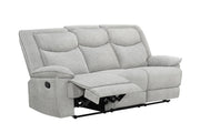 Ashbrook - Light Gray Manual Recliner Sofa - L624-S