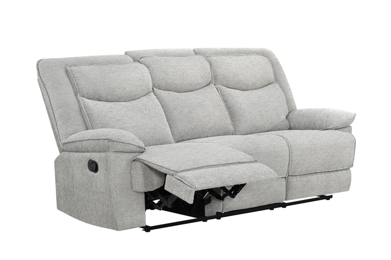 Ashbrook - Light Gray Manual Recliner Sofa - L624-S
