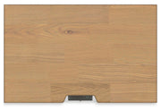 Ashbryn King Panel Storage Bed and 2 Nightstands in White/Natural - PKG016972