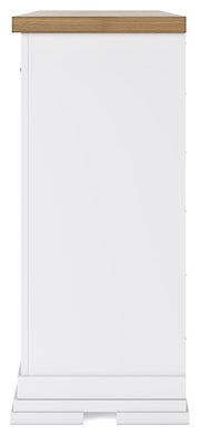 Ashbryn Queen Panel Storage Bed and Dresser in White/Natural - PKG016961