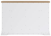 Ashbryn Queen Panel Storage Bed, Dresser and 2 Nightstands in White/Natural - PKG016962