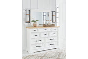 Ashbryn White/Natural Panel Storage Bedroom Set - Gate FurnitureBedroom Set