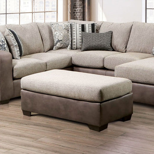 Ashenweald Brown/Light Brown Ottoman - SM5404-OT