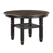 Asher Black/Brown Round 5 - Piece Dining Room Set - Gate FurnitureDining Room Set
