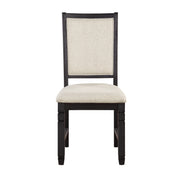 Asher Black/Brown Round 5 - Piece Dining Room Set - Gate FurnitureDining Room Set