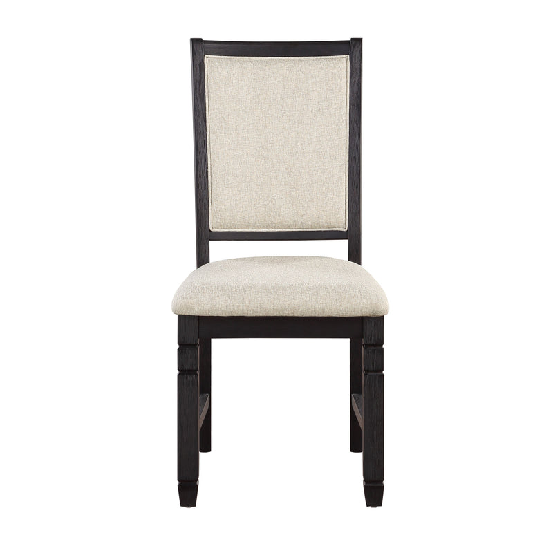 Asher Black/Brown Round 5 - Piece Dining Room Set - Gate FurnitureDining Room Set