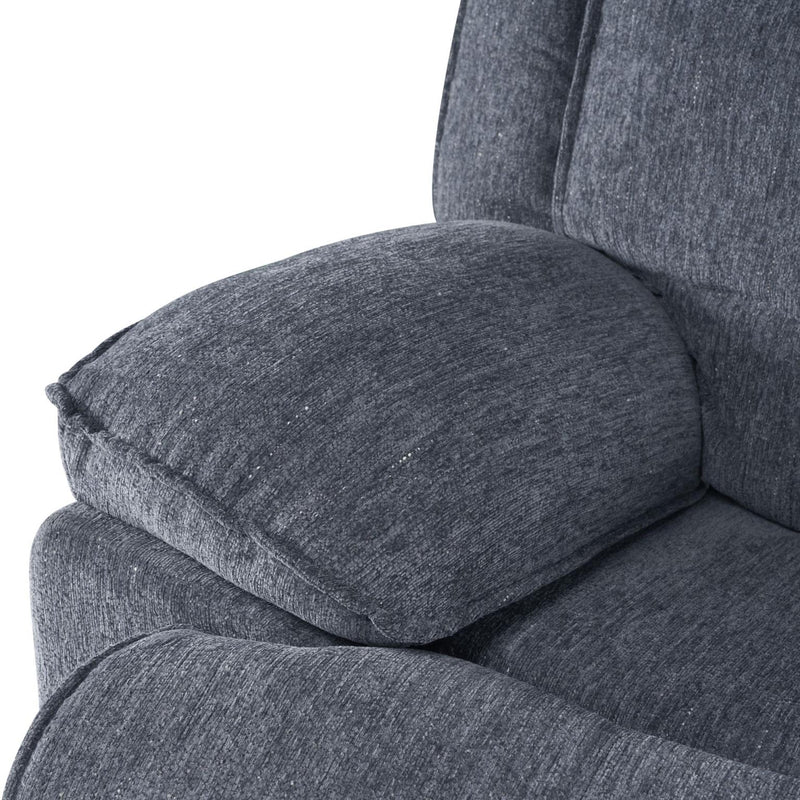 Asheville - Gray Manual Reclining, Storage Console, Cup Holder - L613-SL