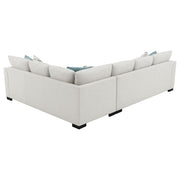 Ashford Chenille Upholstered Sleeper Sectional Sofa Greige - 500818